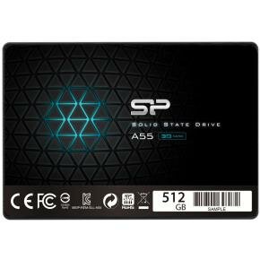 Silicon Power SP512GBSS3A55S25 Ace A55 SSD, 512GB, 7mm 2.5inch, 3D NAND, SLC Cache