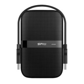 Silicon Power SP020TBPHDA60S3A Armor A60 portable HDD, 2 GB, 2.5&quot;, USB 3.2 Gen 1, Shockproof, Black