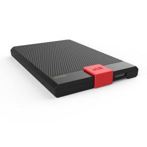 Silicon Power SP010TBPHDD3SS3K Diamond D30 portable HDD, 1 TB, 2.5", USB 3.2 Gen 1, Black, Red