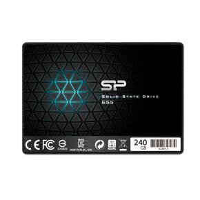 Silicon Power SP240GBSS3S55S25 Slim S55 SSD, 240 GB, 2.5&quot;, SATA3, 6 Gbit/s, 560/ 530MB/s, Blue