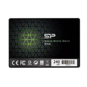 Silicon Power SP240GBSS3S56B25 Slim S56 SSD, 240 GB, 2.5", SATA3, 6 Gbit/s, 560 MB/s, TLC NAND