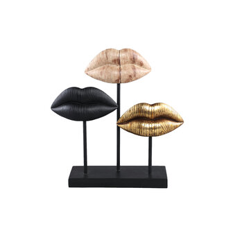Sculptuur 'Lips' 3 kleuren 40cm