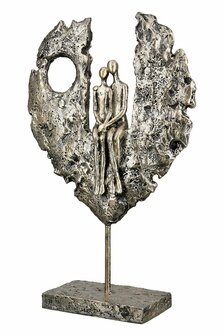 Sculptuur 'Paar in hart' 