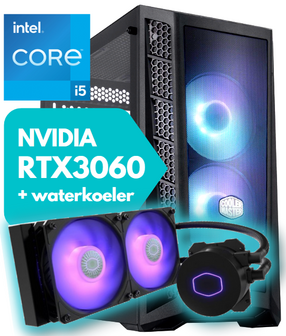 IXPC GamePC Core i5 12600K - 16GB - 500GB M.2 SSD - RTX3060 - Waterkoeling