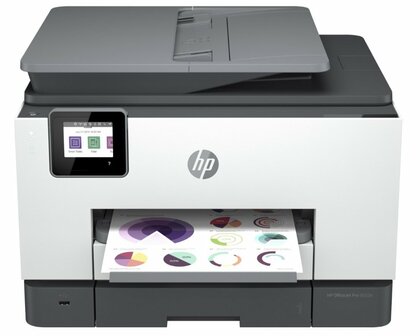 HP OfficeJet Pro 9022e All-in-One-printer, Printen, kopi&euml;ren, scannen, faxen, Automatische invoer voor 35 vellen; Printen via USB-poort aan voorzijde; Scannen naar e-mail; Dubbelzijdig printen