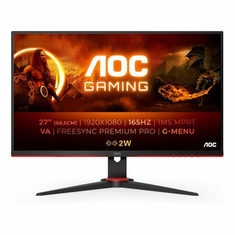 AOC 27G2SAE/BK computer monitor 68,6 cm (27&quot;) 1920 x 1080 Pixels Full HD LED Zwart, Rood