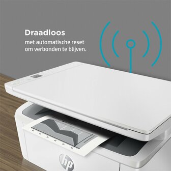 HP LaserJet MFP M140w printer, Zwart-wit, Printer voor Kleine kantoren, Printen, kopi&euml;ren, scannen, Scannen naar e-mail; Scannen naar pdf; Compact formaat