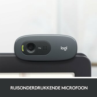 Logitech C270 webcam 3 MP 1280 x 720 Pixels USB 2.0 Zwart