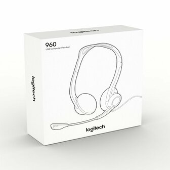 Logitech 960 USB Headset Hoofdband Zwart