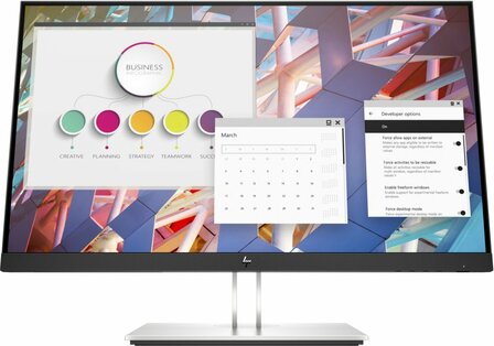 HP E-Series E24 G4 60,5 cm (23.8&quot;) 1920 x 1080 Pixels Full HD LCD Zwart, Zilver