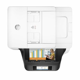 HP OfficeJet Pro 8730 All-in-One printer, Printen, kopi&euml;ren, scannen, faxen, Invoer voor 50 vel; Printen via USB-poort aan voorzijde; Scans naar e-mail/pdf; Dubbelzijdig printen