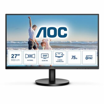 AOC Q27B3MA LED display 68,6 cm (27&quot;) 2560 x 1440 Pixels Quad HD Zwart