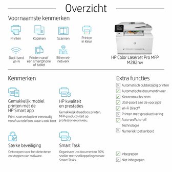 HP Color LaserJet Pro M282nw Laser A4 600 x 600 DPI 21 ppm Wi-Fi