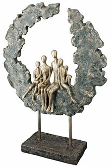 Sculptuur &#039;Familie&#039; ronde cirkel gezin