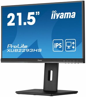 iiyama ProLite XUB2293HS-B5 computer monitor 54,6 cm (21.5&quot;) 1920 x 1080 Pixels Full HD LED Zwart