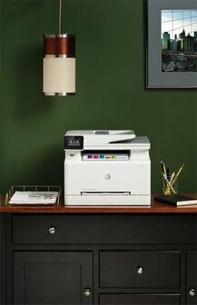 HP Color LaserJet Pro MFP M283fdw, Printen, kopi&euml;ren, scannen, faxen, Printen via USB-poort aan voorzijde; Scannen naar e-mail; Dubbelzijdig printen; ADF voor 50 vel ongekruld