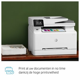 HP Color LaserJet Pro MFP M283fdw, Printen, kopi&euml;ren, scannen, faxen, Printen via USB-poort aan voorzijde; Scannen naar e-mail; Dubbelzijdig printen; ADF voor 50 vel ongekruld