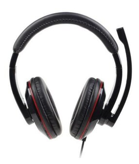 Gembird MHS-001 hoofdtelefoon/headset Bedraad Hoofdband Oproepen/muziek Zwart