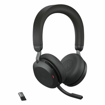 Jabra Evolve2 75 Headset Bedraad en draadloos Hoofdband Kantoor/callcenter Bluetooth Oplaadhouder Zwart