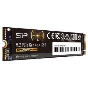 Silicon Power SP04KGBP44US7505 US75 SSD, 4 TB, M.2, PCIe Gen 4x4, 3D NAND, 7000/ 6500 MB/s