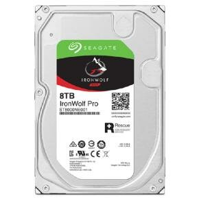 Seagate ST8000NT001 IronWolf Pro HDD, 8 TB, 3.5&quot;, 7200 RPM, SATA3, 6 Gbps, 255 MiB/s