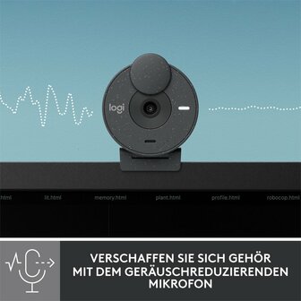 Logitech Brio 300 | 1080P 30FPS USB-C Webcam met Microfoon