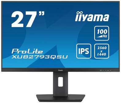iiyama ProLite XUB2793QSU-B6 LED display 68,6 cm (27&quot;) 2560 x 1440 Pixels Quad HD Zwart