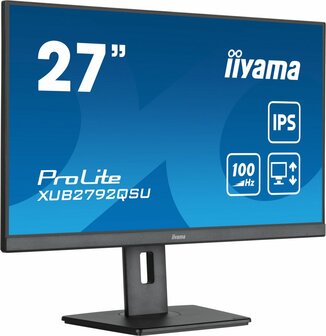 iiyama ProLite computer monitor 68,6 cm (27&quot;) 2560 x 1440 Pixels Full HD LED Zwart