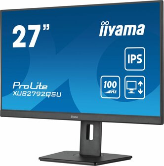 iiyama ProLite computer monitor 68,6 cm (27&quot;) 2560 x 1440 Pixels Full HD LED Zwart