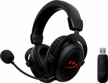HyperX Cloud Core Wireless | Over-ear Gaming Headset | USB-A Receiver | Zwart