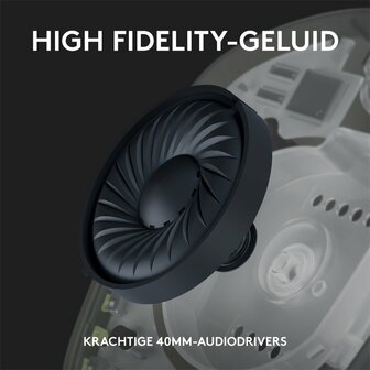 Logitech G435 Wireless Gaming Headset | Bluetooth &amp; Lightspeed | Hoofdband | Zwart