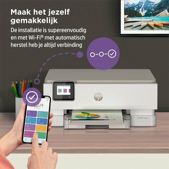 HP ENVY Inspire 7220e All-in-One Printer | Kleur | 4800 &times; 1200 dpi | WiFi | Scan naar PDF | Open Box