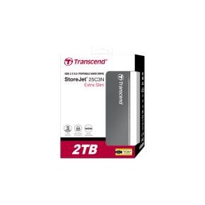 Transcend TS1TSJ25C3N Storejet 25C3 External HDD, 1TB, External, USB3.0, Iron Grey