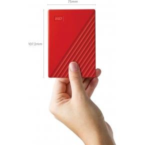 Western Digital WDBYVG0020BRD-WESN My Passport Portable External Hard Drive, 2TB, USB3.0 Red