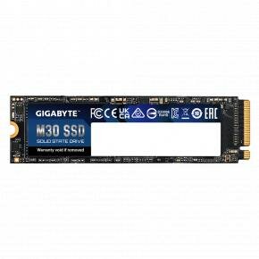 Gigabyte GP-GM301TB-G M30 SSD, 1000 GB, M.2, PCIe 3x4, 3500/ 3000 MB/s, 308K IOPS, TLC 3D NAND