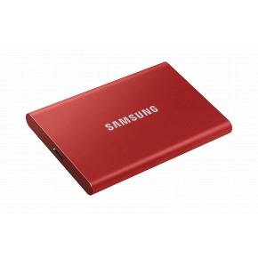 Samsung MU-PC500R/WW T7 Portable SSD, 500 GB, USB Type-C, 3.2 Gen 2 (3.1 Gen 2) 1050 MB/s, Red