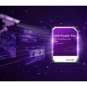 Western Digital WD141PURP Purple Pro Surveillance HDD, 14 TB, SATA3, 7200 RPM, 256 MB