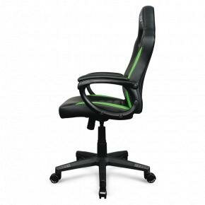 L33T Gaming 160438 Encore Gaming Chair - Green, PU leather, Class-4 Gas-lift, 20° tilt/rock & lock