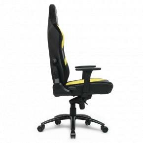 L33T Gaming 160442 E-Sport Pro Excellence (L) (PU) Black - Yellow decor, PU leather, Gas-lift