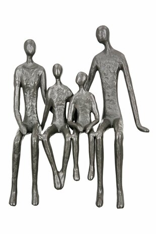 Sculptuur familie (kan op de rand van een tafel/kast)