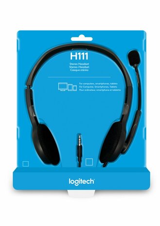 Logitech H111 Headset Hoofdband 3,5mm-connector Grijs