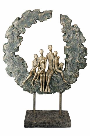 Sculptuur 'Familie' ronde cirkel gezin
