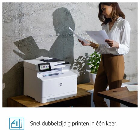 HP Color LaserJet Pro MFP M479fdw, Printen, kopiëren, scannen, fax, e-mail, Scannen naar e-mail/pdf; Dubbelzijdig printen; ADF voor 50 vel ongekruld