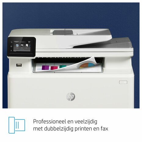 HP Color LaserJet Pro MFP M283fdw, Printen, kopiëren, scannen, faxen, Printen via USB-poort aan voorzijde; Scannen naar e-mail; Dubbelzijdig printen; ADF voor 50 vel ongekruld