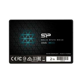 Silicon Power SP004TBSS3A55S25 A55 SSD, 4000 GB, 2.5" 7mm, SATA3, 500 MB/s, 3D NAND, SLC Cache