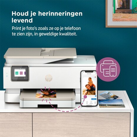 HP ENVY HP Inspire 7920e All-in-One printer, Kleur, Printer voor Thuis en thuiskantoor, Printen, kopiëren, scannen, Draadloos; HP+; Geschikt voor HP Instant Ink; Automatische documentinvoer