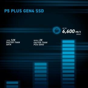 Crucial CT1000P5PSSD8 P5 Plus SSD, 1000GB, M.2, NVMe PCIe, 3D NAND, PlayStation 5 compatble