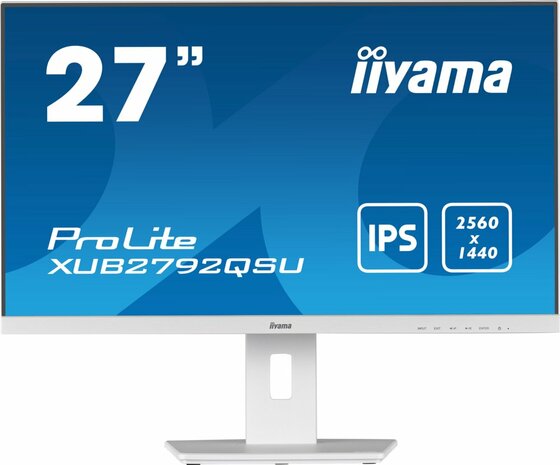 iiyama ProLite XUB2792QSU-W5 computer monitor 68,6 cm (27") 2560 x 1440 Pixels Wide Quad HD LED Wit