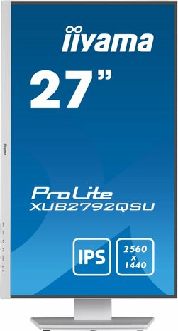 iiyama ProLite XUB2792QSU-W5 computer monitor 68,6 cm (27") 2560 x 1440 Pixels Wide Quad HD LED Wit