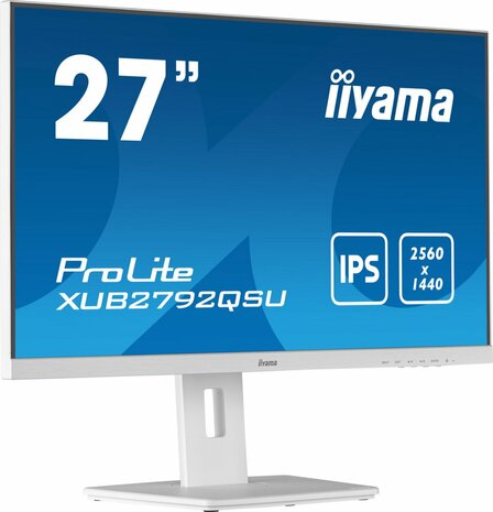 iiyama ProLite XUB2792QSU-W5 computer monitor 68,6 cm (27") 2560 x 1440 Pixels Wide Quad HD LED Wit